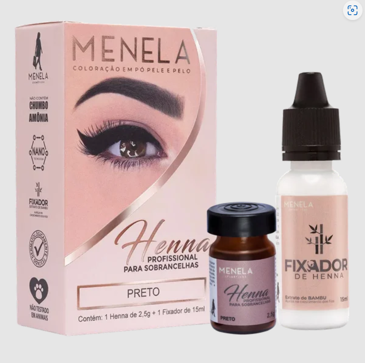 Eyebrow Henna Tint - Menela Medium Brown