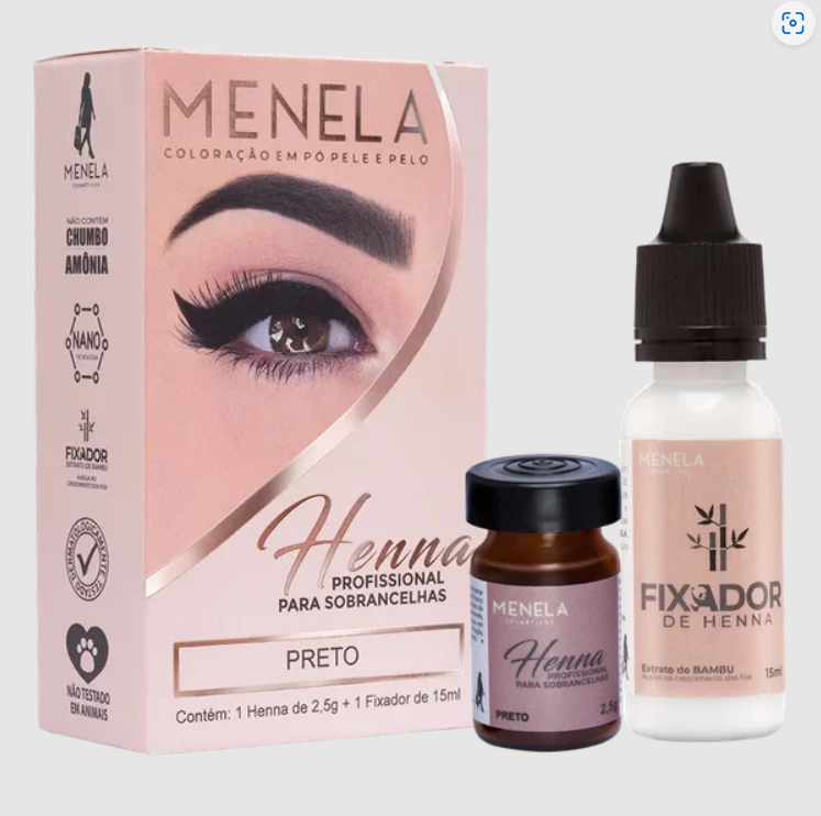 Eyebrow Henna Tint - Menela Dark Brown